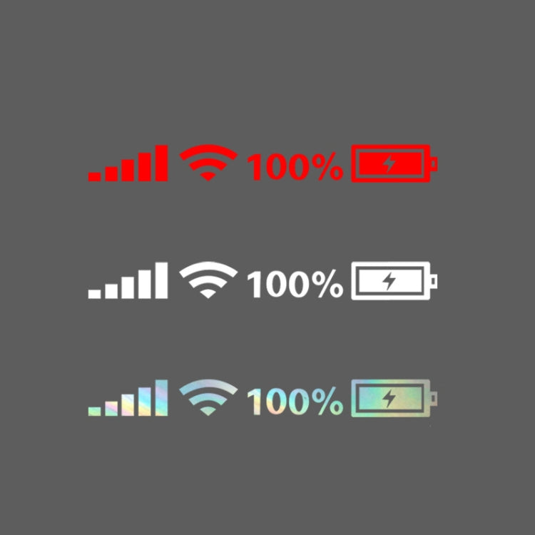 10 adesivi per parabrezza per auto, segnale WiFi, potenza, adesivi per auto, decalcomanie in vinile, L, M, S