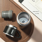 Tazza da tè portatile da lavoro portatile da 500 ml in acciaio inossidabile 304, specifiche:, Basic, Gift Box Set