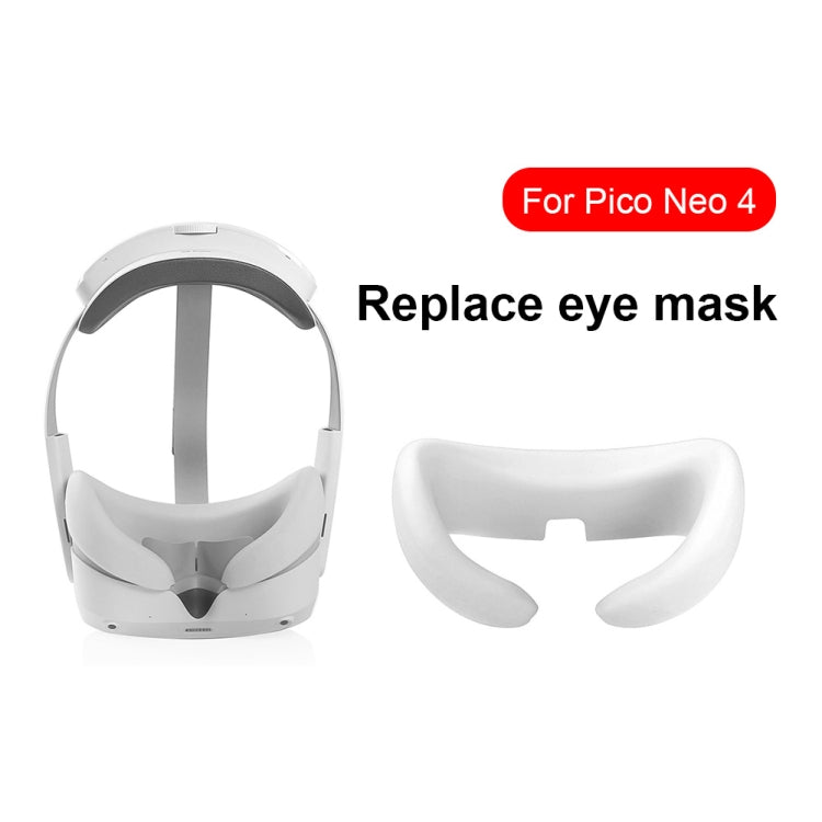 Per Pico Neo 4 Occhiali VR in silicone Maschera per gli occhi Protezione per gli occhi, White