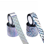 Nastro repellente per uccelli biadesivo Nastro anti-uccelli Nastro riflettente lampeggiante per uccelli, 2.4 x 100m, 4.8 x 50m, 4.8 x 80m, 4.8 x 110m