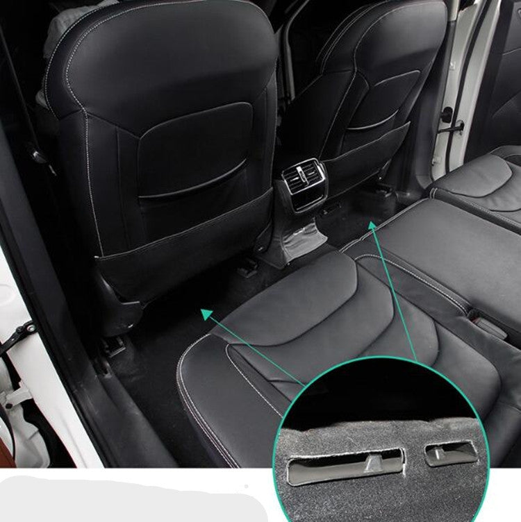 2 pezzi di copertura di scarico dell'aria per auto. Copertura di protezione per presa d'aria del sedile per Skoda, Upgraded pair, Flocked pair