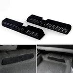 2 pezzi di copertura di scarico dell'aria per auto. Copertura di protezione per presa d'aria del sedile per Skoda, Upgraded pair, Flocked pair
