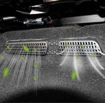 2 pezzi di copertura di scarico dell'aria per auto. Copertura di protezione per presa d'aria del sedile per Skoda, Upgraded pair, Flocked pair