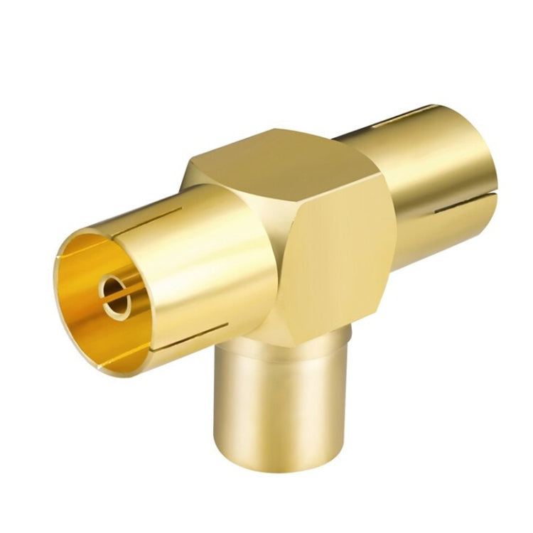 Adattatore cavo coassiale per connettore TV maschio a 2x femmina, TV Male to 2x Female