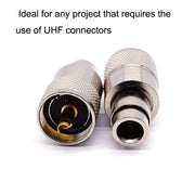 Connettore per antenna UHF maschio PL259 da 10 pezzi RG8 / RG58, UHF Male
