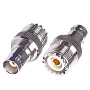 Jack femmina BNC al connettore adattatore coassiale RF di tipo dritto femmina UHF PL-259, BNC Female To UHF Female