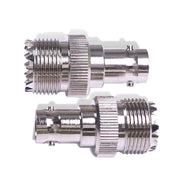 Jack femmina BNC al connettore adattatore coassiale RF di tipo dritto femmina UHF PL-259, BNC Female To UHF Female