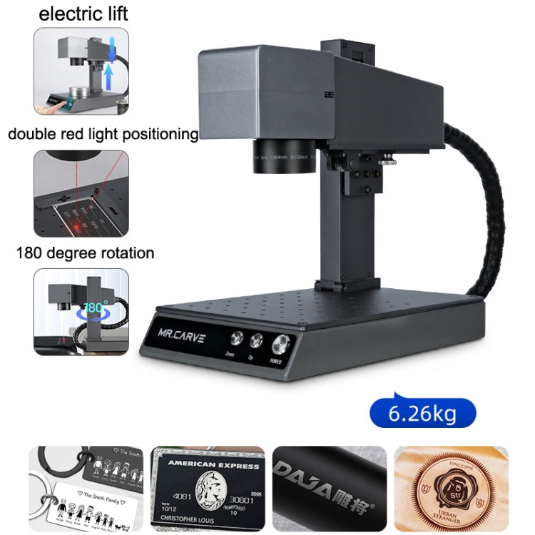 Macchina per intaglio laser con targhetta in metallo DAJA M1 Pro 10W ad alta precisione, M1 Pro Industrial Software EU Plug, M1 Pro Industrial Software US Plug, M1 Pro Rotating Shaft EU Plug, M1 Pro Rotating Shaft US Plug