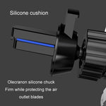 650 Supporto per navigazione con presa d'aria con staffa a gravità per telefono cellulare montato su veicolo, Silver, Black, Paste Silver, Paste Black