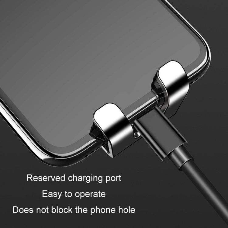650 Supporto per navigazione con presa d'aria con staffa a gravità per telefono cellulare montato su veicolo, Silver, Black, Paste Silver, Paste Black
