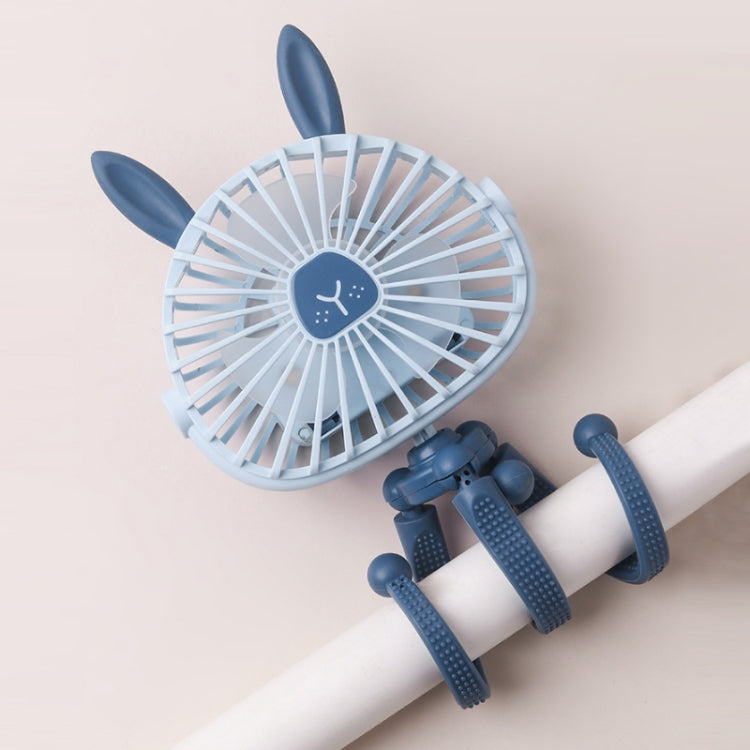 Mini ventilatore portatile USB a forma di polpo con luce notturna