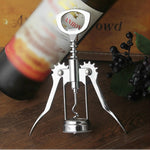 Gadget da cucina per apribottiglie per vino rosso multifunzionali in lega di zinco da 2 pezzi, Zinc Alloy Bottle Opener