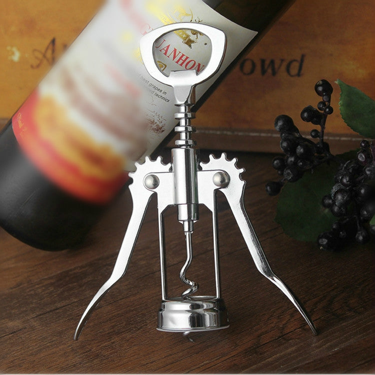 Gadget da cucina per apribottiglie per vino rosso multifunzionali in lega di zinco da 2 pezzi, Zinc Alloy Bottle Opener