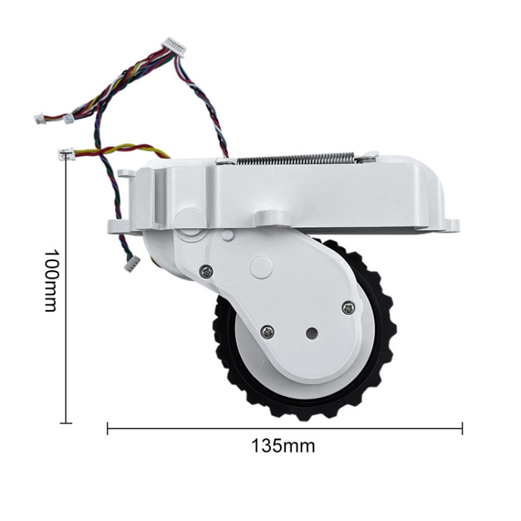 Ruota ambulante per macchina per spazzare e pulire da 2 pezzi per Mijia STYJ02YM / MVVC01-JG, Walking Wheel (White), Walking Wheel (Black)