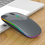 Mouse wireless Bluetooth silenzioso retroilluminato 3 tasti