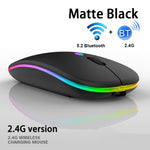 Mouse wireless Bluetooth silenzioso retroilluminato 3 tasti