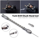 Set di trapani a mano per trapano elicoidale semiautomatico HIAIM Punch, Hand Drill (+1 Copper Chuck), Hand Drills +0.6-2.0 Bits 10 PCS, Hand Drills +0.3-1.6 Bits 20 PCS