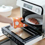 5 set 2 in 1 set di guanti isolanti in velluto resistente alle alte temperature per forno a microonde addensato, 5 Sets