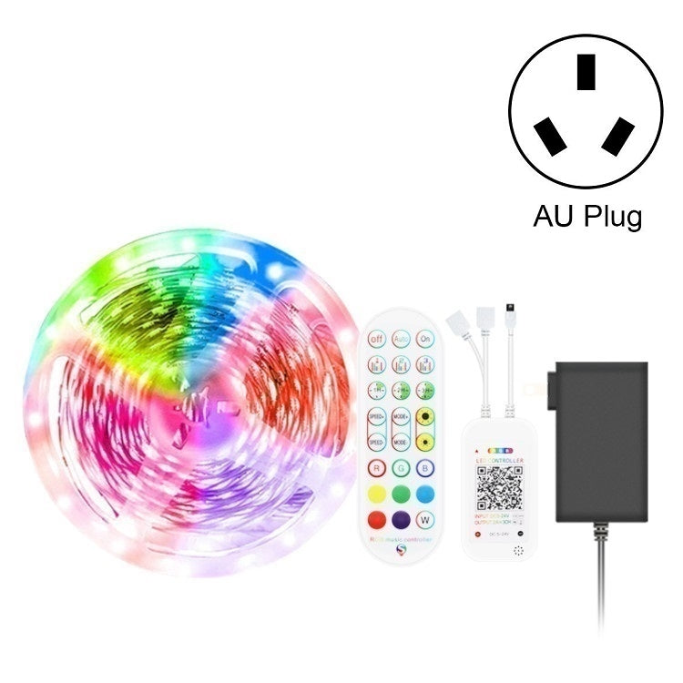 Tuta Bluetooth Smart Music Sound Control Striscia luminosa Impermeabile 5050 RGB Atmosfera colorata Striscia luminosa a LED con telecomando a 24 tasti, 5M 150 LEDs, 5M 300 LEDs, 10M 300 LEDs, 10M 600 LEDs, 15M 450 LEDs, 20M 360 LEDs