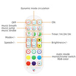 Tuta Bluetooth Smart Music Sound Control Striscia luminosa Impermeabile 5050 RGB Atmosfera colorata Striscia luminosa a LED con telecomando a 24 tasti, 5M 150 LEDs, 5M 300 LEDs, 10M 300 LEDs, 10M 600 LEDs, 15M 450 LEDs, 20M 360 LEDs