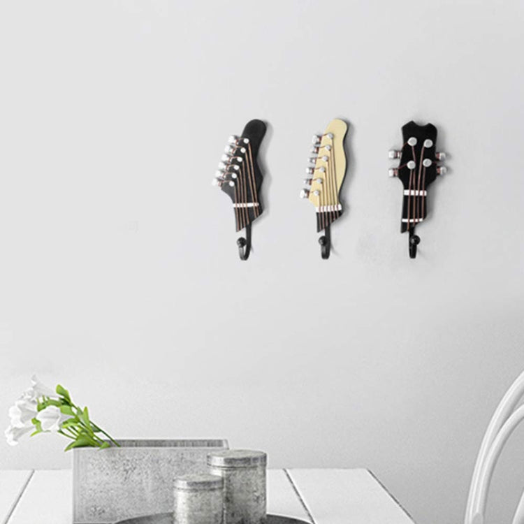 Gancio per decorazione domestica a forma di chitarra da 3 pezzi, Guitar Shape Hook