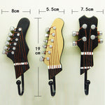 Gancio per decorazione domestica a forma di chitarra da 3 pezzi, Guitar Shape Hook