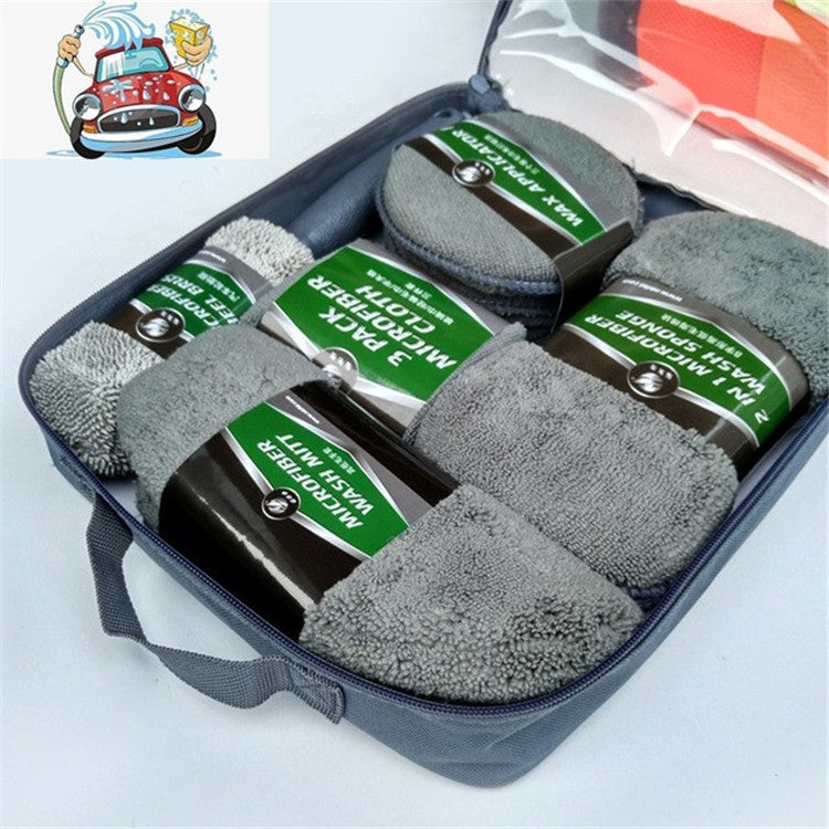Kit di pulizia per autolavaggio 9 in 1 Forniture per autolavaggio Strumenti per autolavaggio, Gray