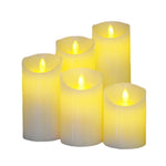 Portacandele elettronico a lume di candela a LED da 3 pezzi, compleanno, matrimonio, decorazione domestica, portacandele, ricaricabile, dimensioni:, Rechargeable 7.5 x 10CM, Rechargeable 7.5 x 12.5CM, Rechargeable 7.5 x 15CM, Rechargeable 7.5 x 17.5CM ...