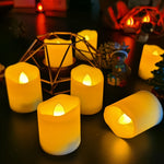 Portacandele elettronico a lume di candela a LED da 3 pezzi, compleanno, matrimonio, decorazione domestica, portacandele, ricaricabile, dimensioni:, Rechargeable 7.5 x 10CM, Rechargeable 7.5 x 12.5CM, Rechargeable 7.5 x 15CM, Rechargeable 7.5 x 17.5CM ...