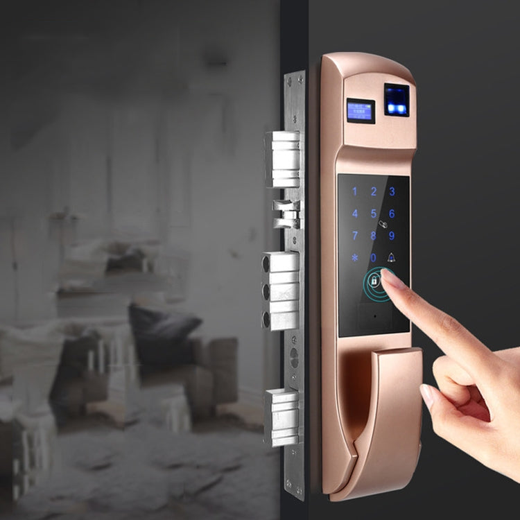 Blocco password impronta digitale completamente automatico Blocco antifurto intelligente Carta di credito elettronica domestica Sblocco automatico e APP disattivata