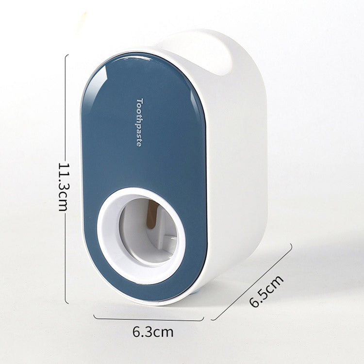 Portadentifricio a parete con spremitura automatica del dentifricio