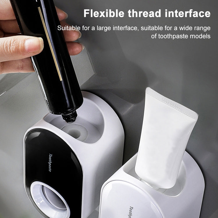 Portadentifricio a parete con spremitura automatica del dentifricio