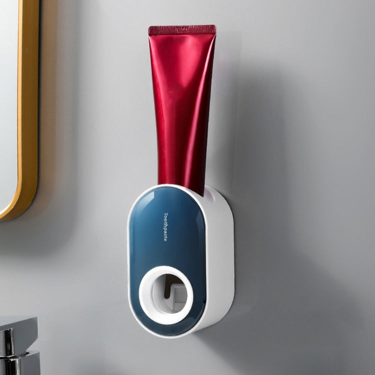 Portadentifricio a parete con spremitura automatica del dentifricio