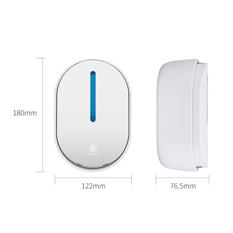 Dispenser automatico di sapone in schiuma a induzione a parete per uso domestico Lebath per bambini, Wall-mounted USB Dispenser