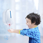 Dispenser automatico di sapone in schiuma a induzione a parete per uso domestico Lebath per bambini, Wall-mounted USB Dispenser