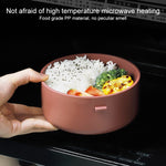 Bento Box rotondo portatile isolante per il pranzo, per studenti, impiegati, con forno a microonde riscaldato, Single Layer, Double Layer