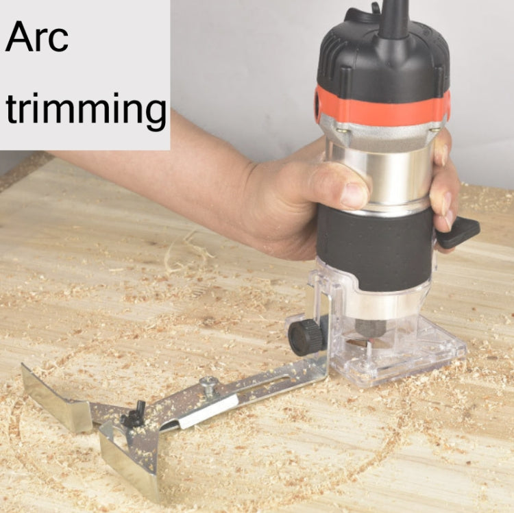 Macchina per la lavorazione del legno Rifilatrice elettrica multifunzionale Fresatrice per legno Stozzatrice Strumenti per incisione Spina europea, 600W Plastic Body, 720W Aluminum Body