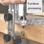 Macchina per la lavorazione del legno Rifilatrice elettrica multifunzionale Fresatrice per legno Stozzatrice Strumenti per incisione Spina europea, 600W Plastic Body, 720W Aluminum Body