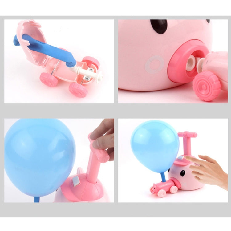 Piggy Air Powered Balloon Car Friction Car Giocattolo intellettuale per bambini