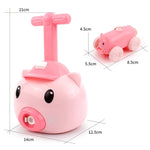 Piggy Air Powered Balloon Car Friction Car Giocattolo intellettuale per bambini