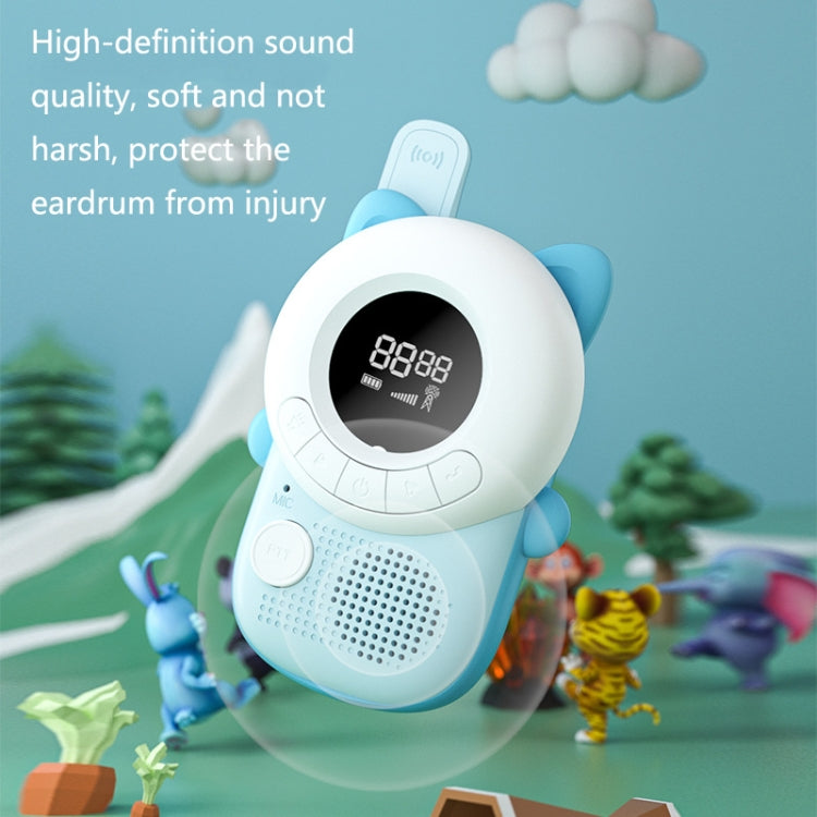 K22 Trasmissione vocale per bambini Walkie-Talkie Comunicazione wireless portatile Giocattoli educativi interattivi genitore-figlio all'aperto, Stile:, Without Battery