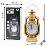 Lampada da tavolo retrò a olio Piccola sveglia Orologio da tavolo da tavolo Decorazione del soggiorno Forniture Gioielli artigianali per ufficio