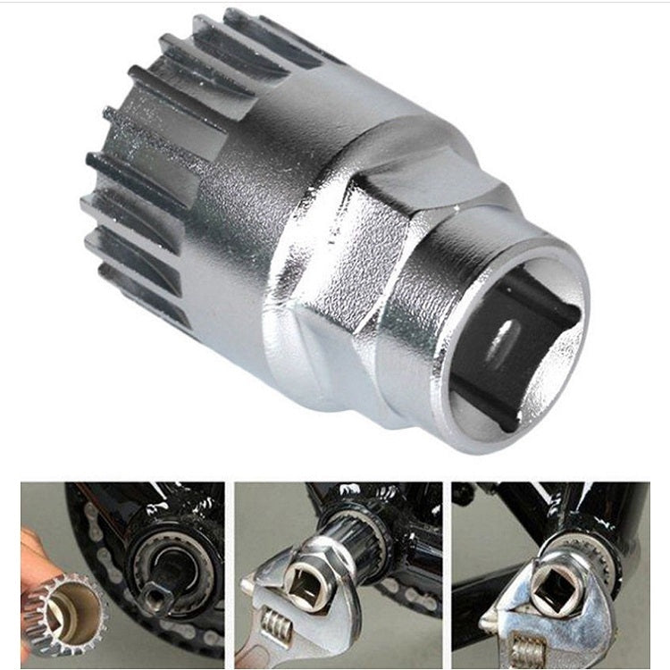 Strumento di riparazione per biciclette Smontaggio albero inferiore Smontaggio volano Smontaggio catena Smontaggio manovella