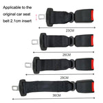 2 pezzi di prolunga per cintura di sicurezza per auto per bambini e donne incinte, 23cm, 26cm, 29cm, 36cm