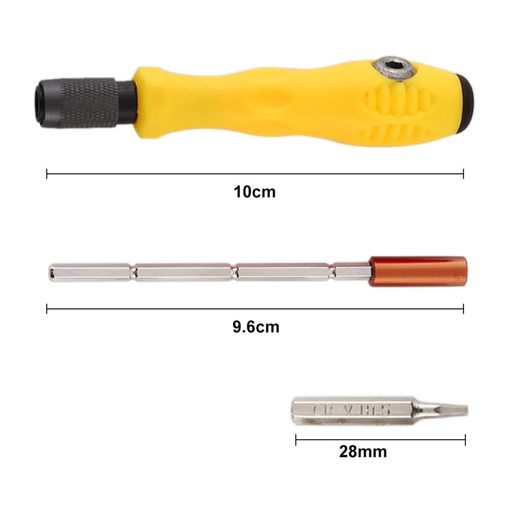 32 in 1 CRV Steel Cell Phone Disassembly Repair Tool Multifunction Combination Screwdriver Set, Yellow, Gray Green, Red