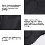 Cuffia da nuoto impermeabile con protezione per le orecchie in silicone per adulti con capelli lunghi, Long Hair Swimming Cap(Black), Long Hair Swimming Cap(Blue), Long Hair Swimming Cap(Pink), Long Hair Swimming Cap(Silver)                            ...