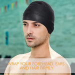 Cuffia da nuoto impermeabile con protezione per le orecchie in silicone per adulti con capelli lunghi, Long Hair Swimming Cap(Black), Long Hair Swimming Cap(Blue), Long Hair Swimming Cap(Pink), Long Hair Swimming Cap(Silver)                            ...