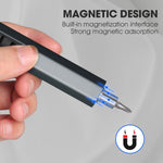 Set di mini cacciaviti elettrici ricaricabili 36 in 1 con illuminazione a 3 LED, 36 In 1 Blue, 36 In 1 Red, 36 In 1 Gray