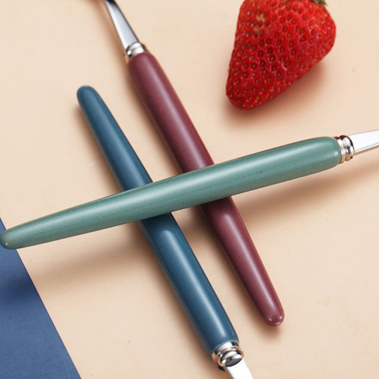 Set di posate per bacchette con cucchiaio in acciaio inossidabile 304 portatile da viaggio per studenti semplici 2 in 1