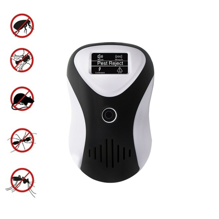 Repellente per topi multifunzionale ad ultrasuoni Repellente per insetti silenzioso a risparmio energetico, Black White+UK Plug, Black White+US Plug, Black White+EU Plug, Blue Black+UK Plug, Blue White+UK Plug, Blue Black+US Plug, Blue White+US Plug   ...